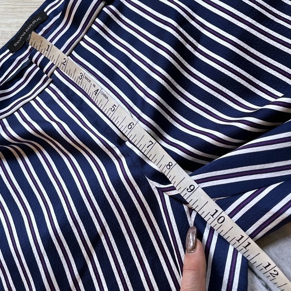 Banana Republic satin stripe double breasted blazer & matching ankle pant - Picture 13 of 16